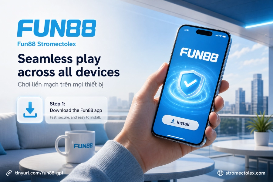 Casino Fun88 trên di động Android iOS giao diện tối ưu bàn chơi live